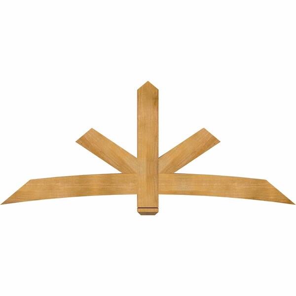 Ekena Millwork Alberta Rough Sawn Timber Gable Bracket, Western Red Cedar, 84"W x 35"H x 4"D x 6"F, 10/12 Pitch GBW084X35X0406ALB00RWR - main